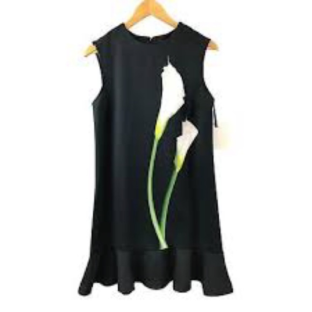 Victoria Beckham for Target Black Mock Neck A-Line Mini Dress